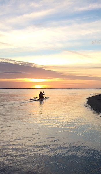 Va'a / Pirogue at Manomano Lodge